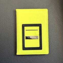 Kişiye özel promosyon defter ön kapağı, telefon ve kart cebi