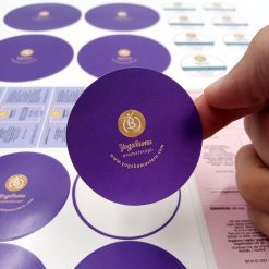 Yuvarlak Kesimli Ambalaj Etiketi ve Kağıt Etiket Sticker Logo Baskılı 500 adet