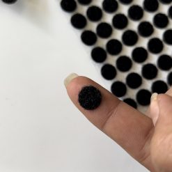 Cırt Bant Yuvarlak Kesim Yapışkanlı Para Para 1 cm - Siyah