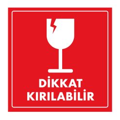 Alternative view of Dikkat Kırılır - Koli Etiketi ve Kargo Gönderi Etiketleri 500 Adet