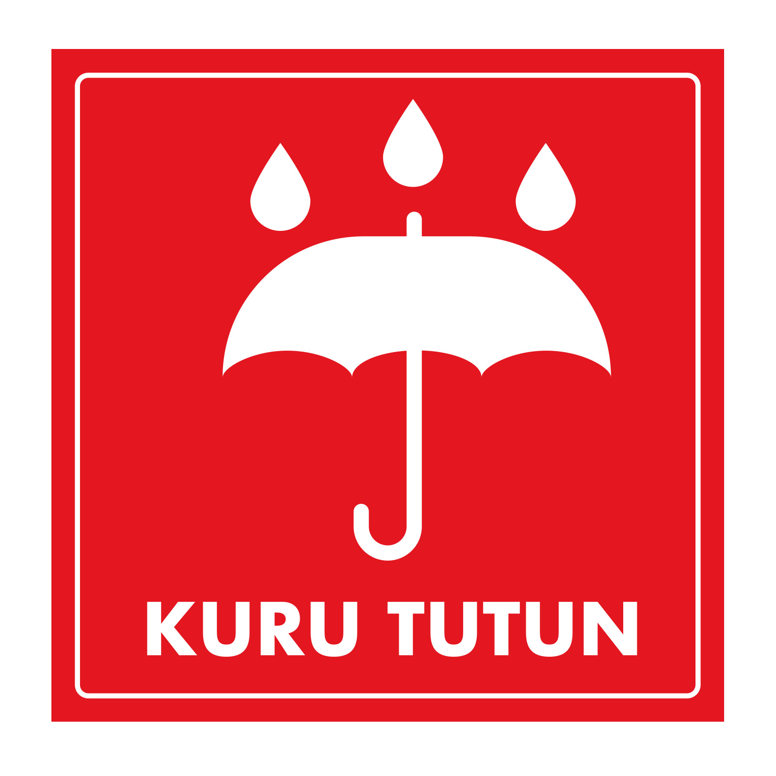 Kuru Tutun (Keep Dry) - Kargo ve Koli Etiketi Kağıt Çıkartma Baskı 500 Adet - Görsel 2