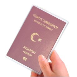 Plastik Yarı Şeffaf Pasaport Kılıfı Yüksek Kalite PVC Pasaport Koruma Kabı