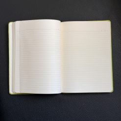 Promosyon defter açık iç sayfalar, 80 gr ivory çizgili kağıt