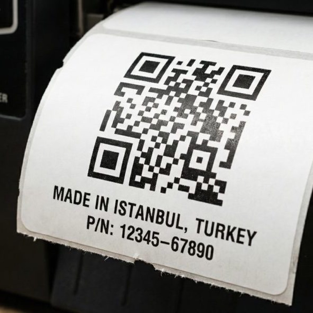 Barkodlu Etiket Baskısı Endüstriyel Ürün ve Fiyat Bilgisi Rulo Etiket Basımı - Kağıt 5-7 Yıl Dayanıklılık - Görsel 3