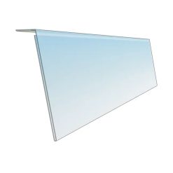 Üstten Yapışkanlı Raf Etiket Profili Şeffaf PVC – 100 cm